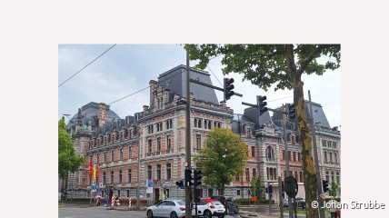 Gegidst bezoek aan het Oud Justitiepaleis te Antwerpen